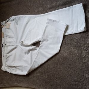 NYDJ Marilyn Optic White straight leg jeans NWT